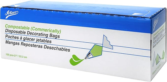 Ateco 21" Compostable and Disposable Decorating Bags, 100 pack