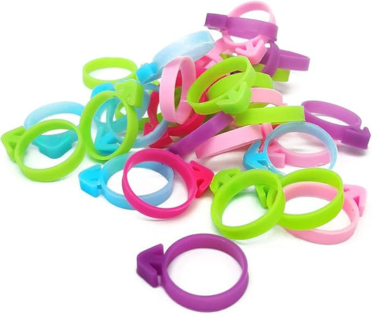 30 Pcs Pastry Bag Ties, Silicone Icing Bag Ties, Reusable Piping Bag Ties Decoration Bag Cake and Pastry Supplies Clips, Includes 5 Color. Suitable for Cupcakes Cookies and Pastry Seal (5 Color)