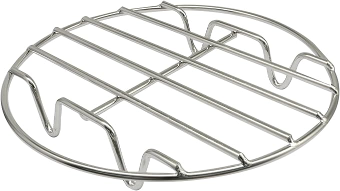 1 Pack 7 Inch Stainless Steel Cooling Rack, Steaming Steamer Rack Baking Baking Rack, Adjustable Stand for Kitchen/Outdoor Cooking