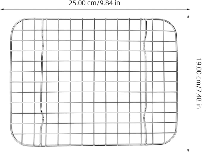 IMIKEYA Grilling Rack Stainless Steel Baking Cooling Rack Versatile for Ovens Grills Easy to Clean Design for Roasting Cookie Cooling