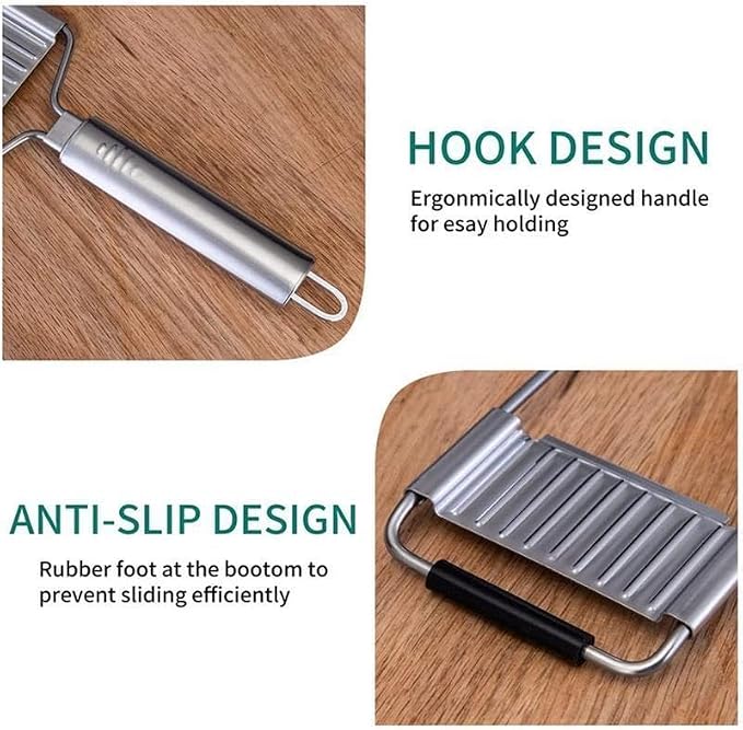 Stainless Steel 4 in 1 Multi-Purpose Vegetable Slicer,with 4 Adjustable Blades for Various Vegetables，An excellent gift choice for Christmas and New Year