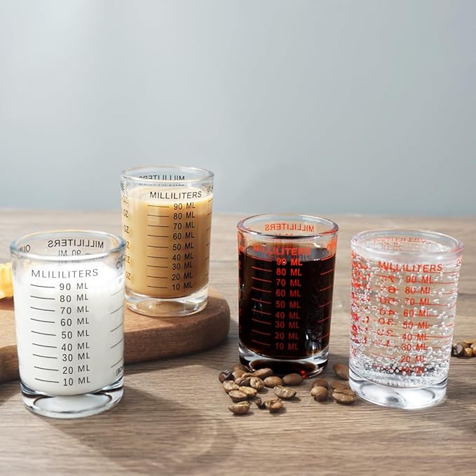 90ML Shot Glass Measuring Cup Espresso Shot Glass with Measurement (oz/ml) (1)