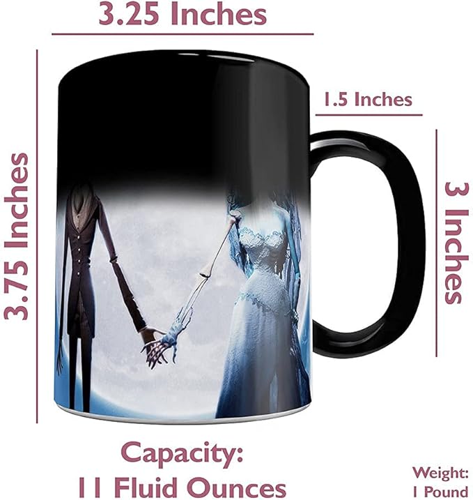 Morphing Mugs Star Wars – The Mandalorian – Razor Crest – The Escort – Thomas Kinkade Studios - One 11 oz Color Changing Ceramic Mug – Image Revealed When HOT Liquid Is Added! MMUG1222