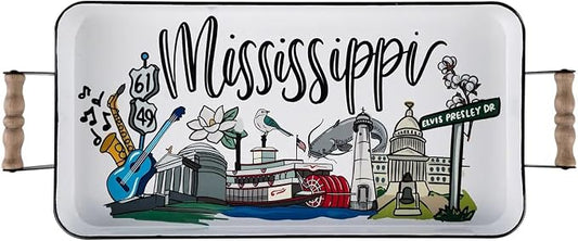 State of Mississippi Icon Serving Tray-Licensed by Glory Haus