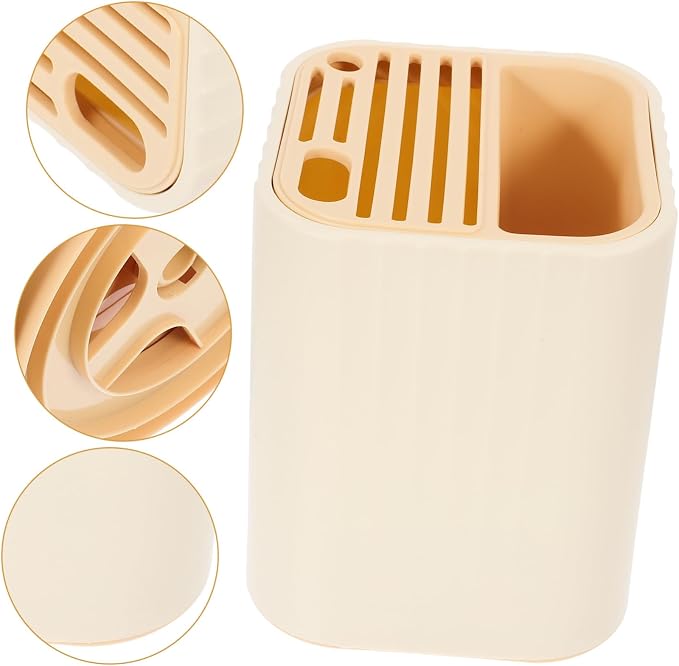 SHOWERORO Rotatable Kitchen Utensil Holder with Capacity Multi-purpose Storage for Cutlery Chopsticks and Spoons Easy to Clean and Organize Your Kitchen Essentials