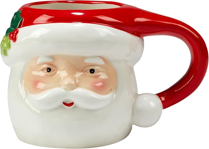 Certified International Holiday Magic Santa 20 oz. Mugs, Set of 4