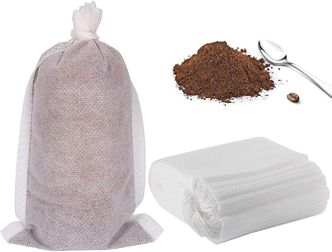 YQL Cold Brew Coffee Filter,50PCS 4x6 Inch No Mess Cold Brew Coffee Bags Disposable Mesh Brewing Bags Tea Filter Bag for Cold Brew Coffee or Tea