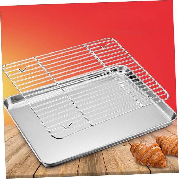 Stainless Steel Cooling Rack for Baking and Cooking Rack for Air Fryer and High Pressure Cooker Wire Rack Design for Even Steaming and Easy Cleaning