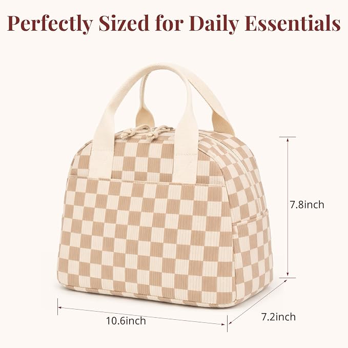 LOVELYWIND Lunch Box for Women Cute Lunch Bags for Women Lunch Tote Bags Reusable Insulated Lunch Box Large Capacity Reusable Insulated Cooler for Work or Travel Gifts or Beach