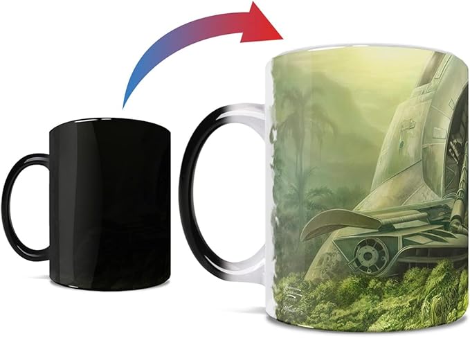 Morphing Mugs Star Wars – The Mandalorian - Brothers in Arms – One 11 oz Color Changing Ceramic Mug – Image Revealed When HOT Liquid Is Added! MMUG1523