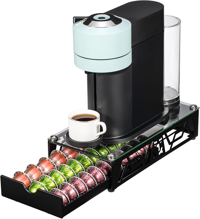 Nespresso Pod Holder Pod Drawer Cabinet Pod Storage Rack For Counter,(30 Pods)