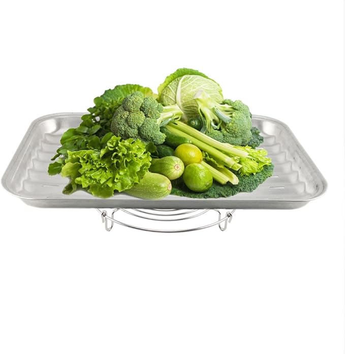 Stainless Steel Wire Cooling Rack Round Baking Tray For Cake Cookie Tarts Ovan Bread Pie Muffin Biscuits Cupcake,Kitchen Cooling Grid Holder Stand (Dia 7inch)