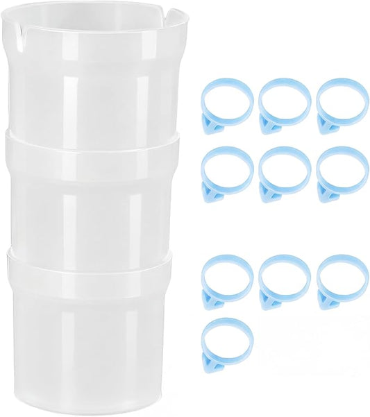 1-Pack Pastry Bag Holder Cake Decorating Supplies with Piping Tip Organizer & Piping Bag Clips, Perfect for Dessert Icing & Pastry Baking