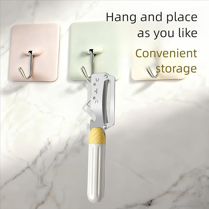 Multifunctional Vegetable Peeler with Stainless Steel Blade and Bottle Opener - Ideal for Veggie Potato Carrot and Apple Peeling