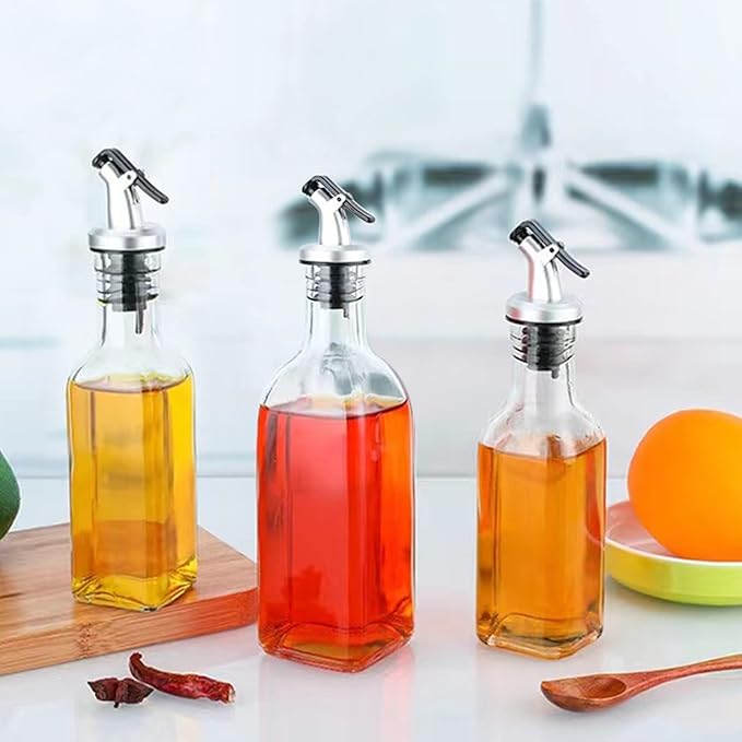 Accguan Oil Dispenser,6oz Leakproof Olive Oil Dispenser,Set with Sticker and Pen,Suitable for Storing Olive Oil, Vinegar and Other Liquids (30 PCS)