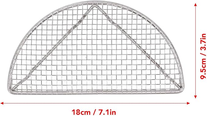 Cooling Racks, Stainless Steel Wire Cooking Rack Grid Wire Rack Baking Roasting Grilling Drying Rack for Chicken Bacon(Medium-Half Round)