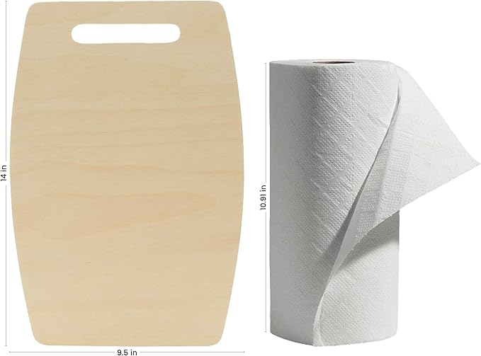 Wooden Cutting Board Shapes, 14" Wide Middle, Pack of 3 Wooden Cutting Boards by Woodpeckers, for Kitchen, Decor, and Charcuterie Boards
