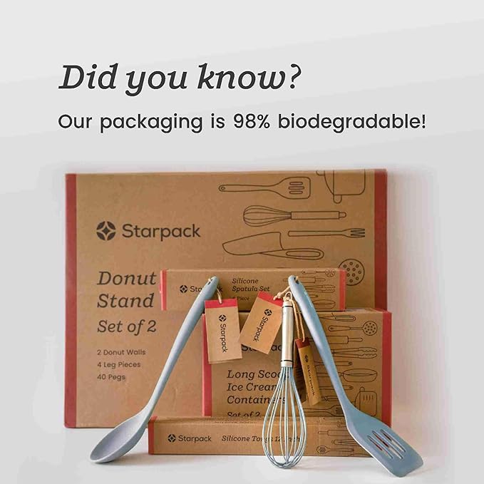 Starpack Get a Grip Silicone Kitchen Tongs (12 Inch) - LFGB Non Toxic, 600°F Heat Resistant, BPA-Free - Heavy-Duty Stainless Steel, Locking - Dishwasher Safe for Nonstick Cookware Light Blue