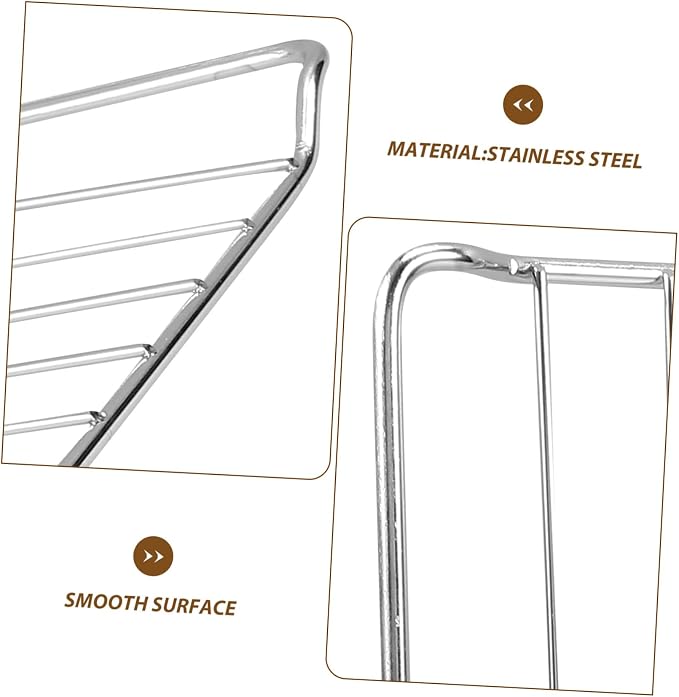 Alipis Stainless Steel Baking Rack Heavy Duty Wire Cooling Rack for Oven Use Dishwasher Construction for Baking and Cooking Supports Heavy Weight