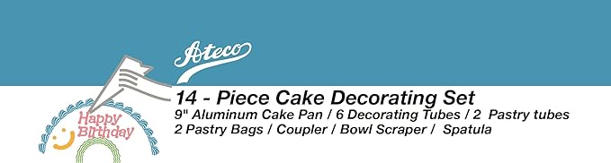 Ateco 14-Piece Cake Decorating Set