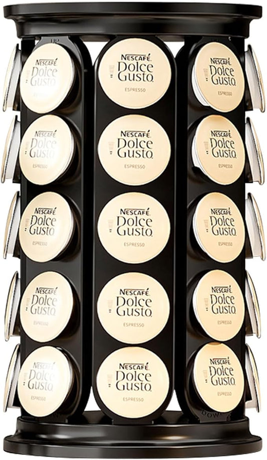 Coffee Pod Storage Carousel Holder Organizer for 40 Keurig K-Cup Pods (Black)