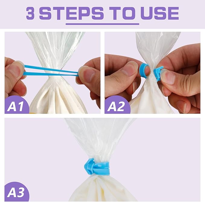 firstake Large Piping Bags 100pcs - 16 Inch Disposable Piping Bags and Tips Set, Thickened Plastic Piping Bags, Clear Piping Bags, Large Icing Piping Bags for Deviled Eggs, Cookies and Cake Decorating