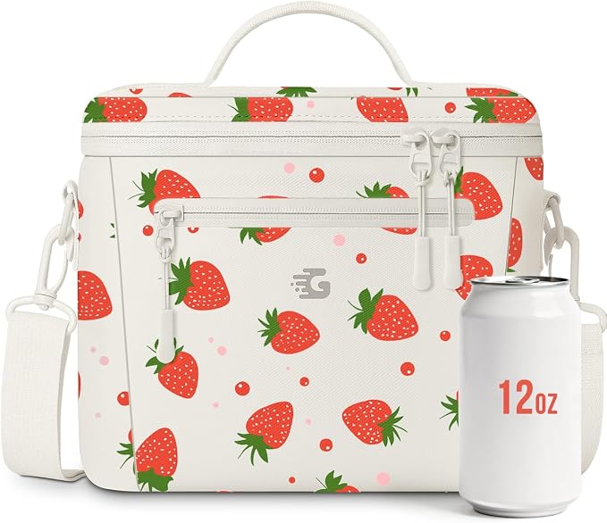 GLORIEROO Insulated Lunch Box Bag Women - Waterproof Leakproof Lightweight Reusable Cooler for Work Picnic