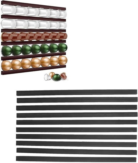 Wall Mount Coffee Capsule Organizer Counter Top Storage Pods Holder