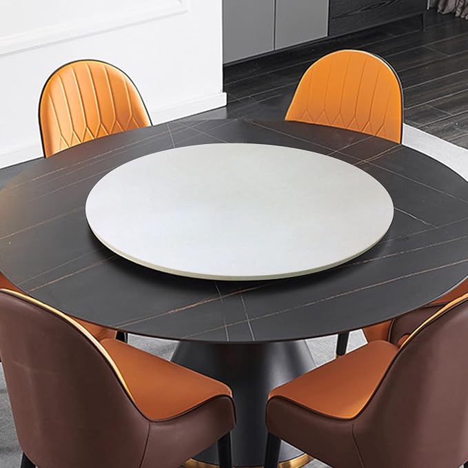 Large Wooden Turntable Lazy Susan, Wooden Turntable For Dining Table, 20in 24in 28in Lazy Susan Serving Tray With Silent Bearing, 360-Degree Swivel Serving Plate, Hotel Tabletop Service Plate, Swivel