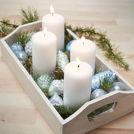 Creativ 575300 30 x 17 x 5 cm 1-Piece Wooden Large Serving Tray with Handles