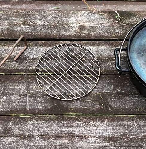 CAMPINGMOON Round Roasting Baking Steaming Cooling Rack Cooking Grid Grill Stainless Steel Fits for Dutch Oven (Diameter φ6.7inch, W17)