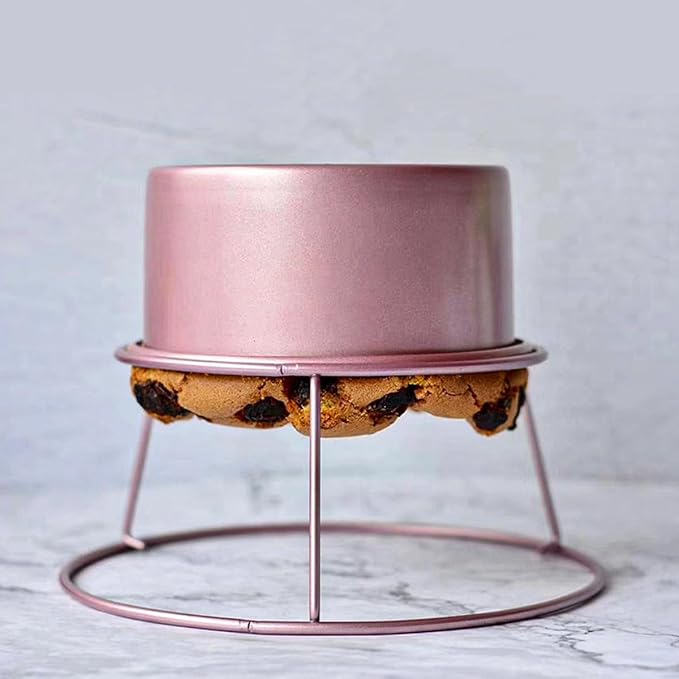 Rose Gold Cooling Rack Baking Rack Cooler Non-stick Stainless Steel Cake Stand for Bread and Pastry Baking Kitchen Cooling Tool