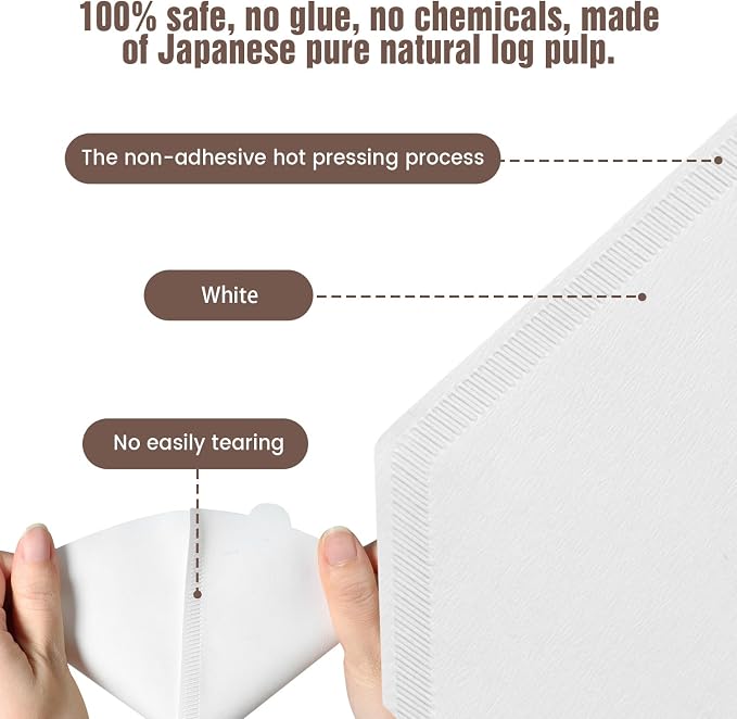 200Pcs Cone Coffee Filters #4, Clinuse White Size 04 Coffee Filters 8-12 Cup, Disposable Natural Paper Filters, No.4 Cone Filters Compatible with Ninja, Cuisinart, Pour Over and Drip Coffee Maker
