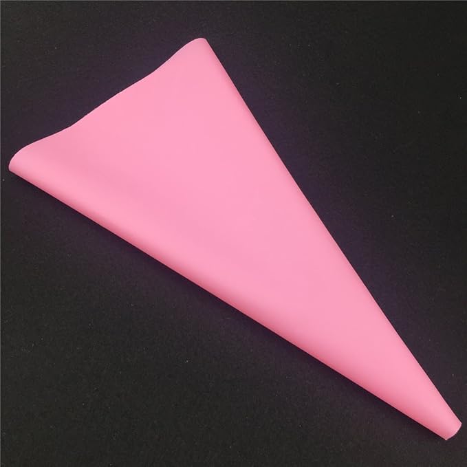 Joyeee Reusable Piping Bags, Thickened 4 Pcs Cupcake Cake Icing Piping Bags Set, 4 Size Cake Decorating Bags - Mini Small Medium Large Heavy Duty Cake Piping Bags, Pink