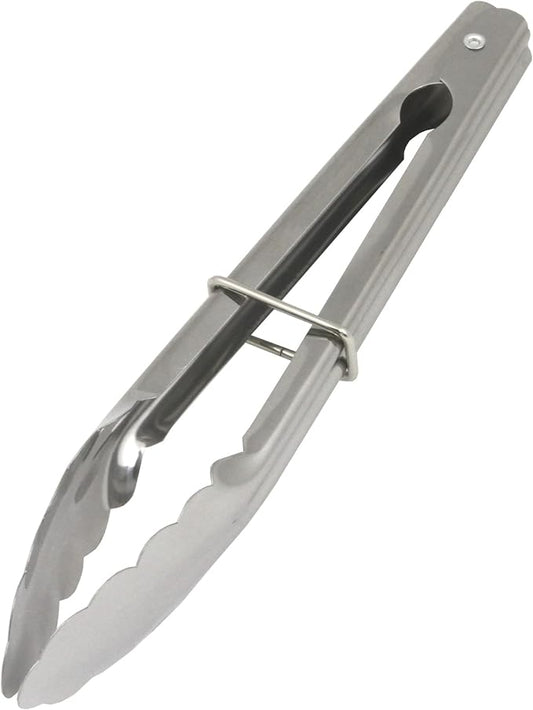 Chef Craft Clam Shell Tongs, 9-Inch, Stainless Steel