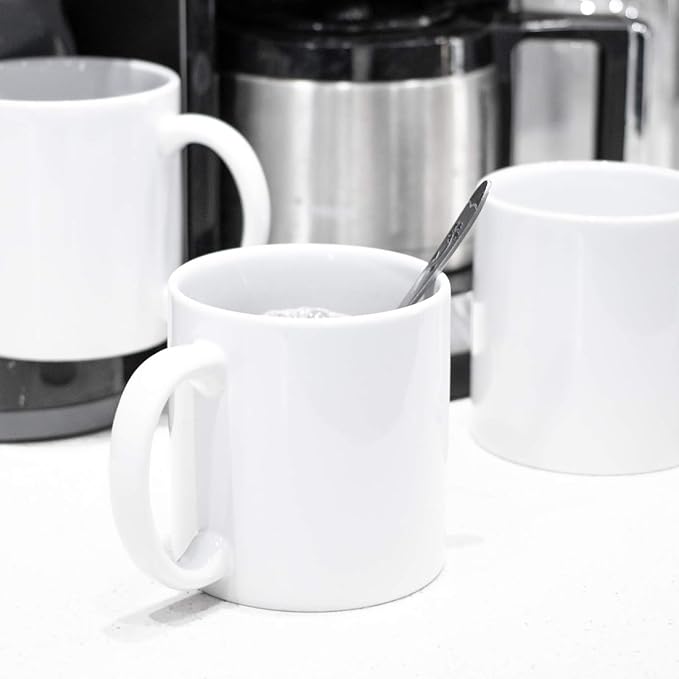 BYCNZB 22oz white Super Large Ceramic Coffee Mugs Large Handles Set of 4