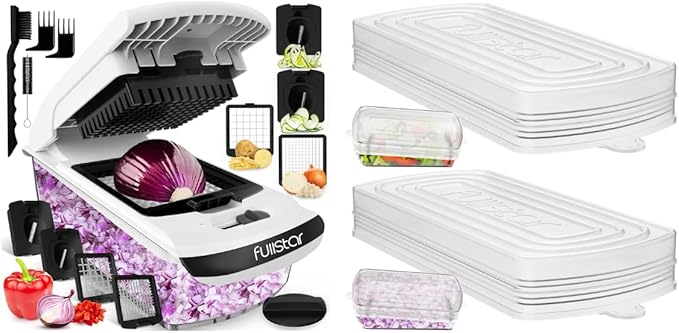 fullstar Bundle: Chopper And 2 Piece Silicone Lids