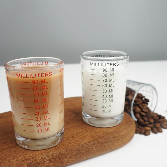 90ML Shot Glass Measuring Cup Espresso Shot Glass with Measurement (oz/ml) (1)