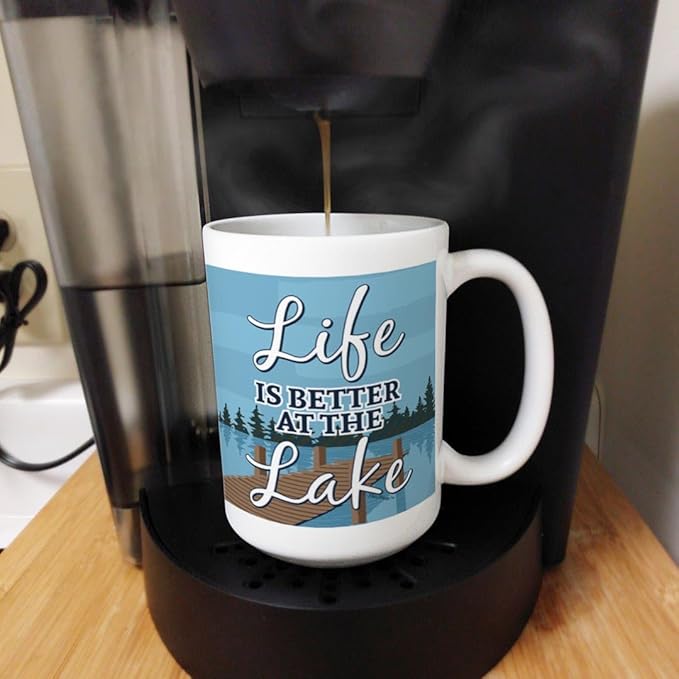 ThisWear Lake Themed Gifts Life Is Better at the Lake Mug Set