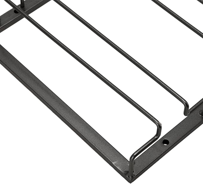Upside Down Wine Glass Rack European Hanging Wine Glass Rack Under Cabinet Wine Glass Rack Wine Glass Rack For Bar Home Cup Storage Display Rack (Black)