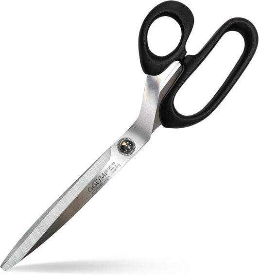 2.2T Stainless Blade Kitchen Scissors - 9.6in x 1Pack | Korean Style Sharp Heavy Duty All Purpose Kitchen Shears for Cooking Food | Barbecue Kalbi Rib Meat Cutting Dishwasher Safe (GG153, Black)