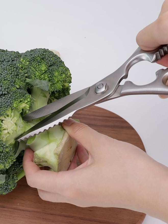 Kitchen Scissors, Forged Stainless Steel Heavy Duty Kitchen Shears, Dishwasher Safe Cooking Scissors for Meat, Poultry & Vegetables