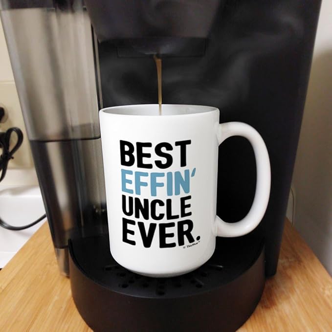ThisWear Cool Uncle Gifts Best Effin' Uncle Ever Mug Set