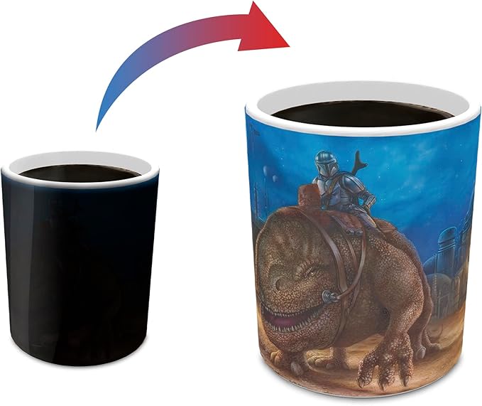 Morphing Mugs Star Wars – The Mandalorian – The Reckoning – One 11 oz Color Changing Ceramic Mug – Image Revealed When HOT Liquid Is Added! MMUG1351