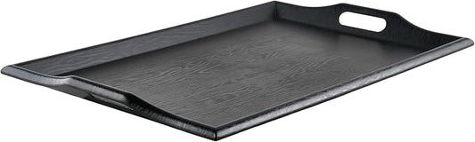GET RST-2517-1-BK Coffee Table / Ottoman Tray with Handles, 25" x 16", Plastic, Black