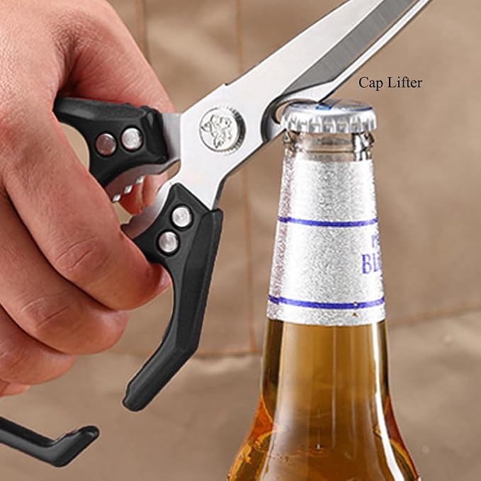 All Metal Kitchen Scissors for Food Heavy Duty Cooking Shears for Poultry Meat Sea Food Veagetable all Purpose Dishwasher Safe