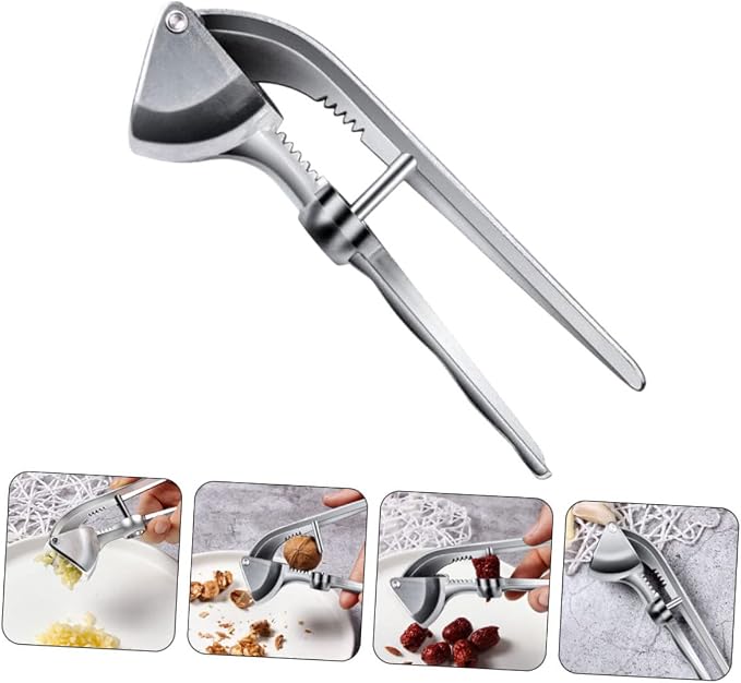 1pc Professional Stainless Steel Garlic Press Easy Crusher for Kitchen Accessory Compact Design for Effortless Use and Storage