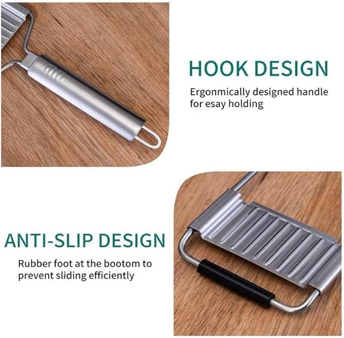 Stainless Steel 4 in 1 Multi-Purpose Vegetable Slicer, Handheld Cheese Grater & Vegetable Chopper with 4 Adjustable Blades for Various Vegetables