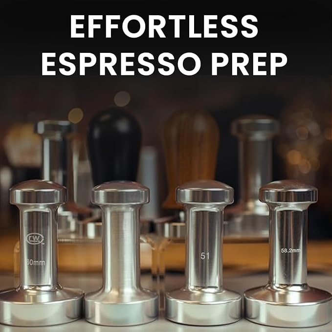 Rattleware Premium Aluminum Espresso Tamper (58 mm) - Ideal for Baristas & Coffee Lovers - Sleek Material & Design - Ultimate Tamping Precision & Consistency