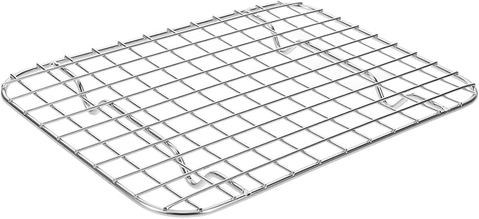 ULTECHNOVO Stainless Steel Baking Rack for Grilling Cooling and Drying 1 Unit Dishwasher Safe for Small Ovens and BBQs Versatile Cooking Tool